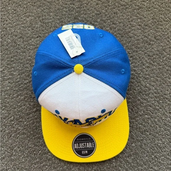 Bioworld Pikachu Yellow Blue White Snapback Hat - Picture 4 of 8